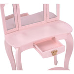 ドレッサー おままごと姫系 引き出し 木製 子供ドレッサー プレゼントおもちゃ お化粧 おめかし メイク台 ミラー 三面鏡 木製 お化粧 王冠 おうかん キッズ 女の子 プレゼント お姫様 女の子プレゼント 姪 おしゃれ かわいい