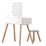 ドレッサー おままごとドレッサー ドレッサー 木製 化粧台 鏡台 引き出し コスメ収納 誕生日プレゼント おもちゃ キッズ 女の子 子供 プレゼント 子供 椅子 スツール付き シンプル 女の子プレゼント 姪 おしゃれ かわいい