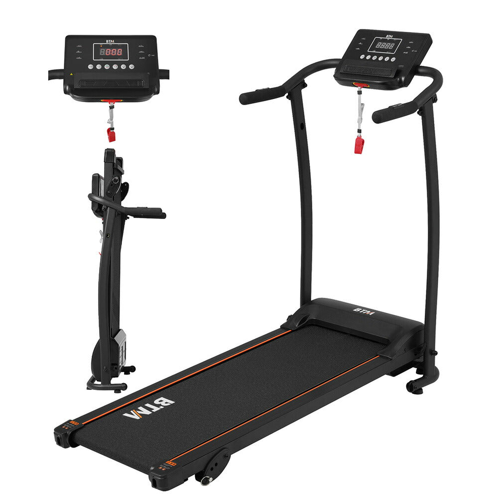 電動ランニングマシン ルームランナー 折りたたみ式 MAX10km/h 3段階傾斜調整 速度0.1km/h刻み LEDディスプレイ 心拍測定 AUX音楽再生 静音設計 衝撃吸収 45分連続使用 コンパクト収納 家庭用トレーニング 有酸素運動 ダイエット 7日内出荷