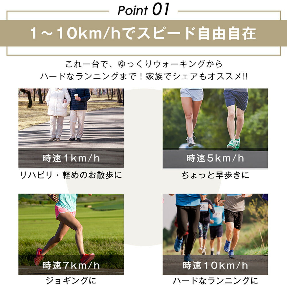 ランニングマシン ウォーキングマシン ランニングマシーン 電動ルームランナー MAX10km/h 低床設計 傾斜3段階調整 心拍計測 12種プログラム 折りたたみ式 静音モーター ワイド走行面 家庭用ランニングマシン 有酸素運動 室内トレーニング 7日内出荷