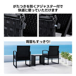 ラタン調 ガーデンファニチャー 3点セット ガーデンテーブル チェア2脚 クッション付き PEラタン 屋外家具 防水 耐候性 カフェ テラス ベランダ バルコニー 庭 ガーデンソファセット ホテル アウトドア 7日内出荷