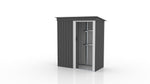 物置 屋外 スチール物置 大型 倉庫 戸外収納庫 182×153×77cm 約1897L 大容量 屋外物置 収納庫 庭収納 ガーデン収納 防水 防さび スチール収納庫 床なし 棚なし 可動棚付き 選択可能 グレー 7日内出荷