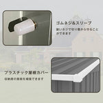 物置 屋外 スチール物置 大型 倉庫 戸外収納庫 183×108×182cm 屋外収納庫 引き戸 施錠可能 換気口付き 補強フレーム付き 庭収納 ガーデン収納 防水 防さび スチール収納庫 床なし 屋外物置 グレー ライトグリーン 7日内出荷