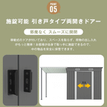 物置 屋外 スチール物置 大型 倉庫 戸外収納庫 サイドオーニング付き 屋外収納庫 338×109×180cm 大容量 引き戸 施錠可能 換気口付き 防水 防さび ガーデン収納 屋外物置 庭収納 バイク収納 作業スペース付き 7日内出荷