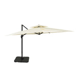 ガーデンパラソル 300cm 長方形大型パラソル 2層通気構造 UPF30+紫外線対策 360度回転 角度高さ調整可能 アルミ製フレーム 専用ベース付き 吊り下げ式パラソル 庭 テラス ビーチ プール アウトドア 商業利用 7日内出荷