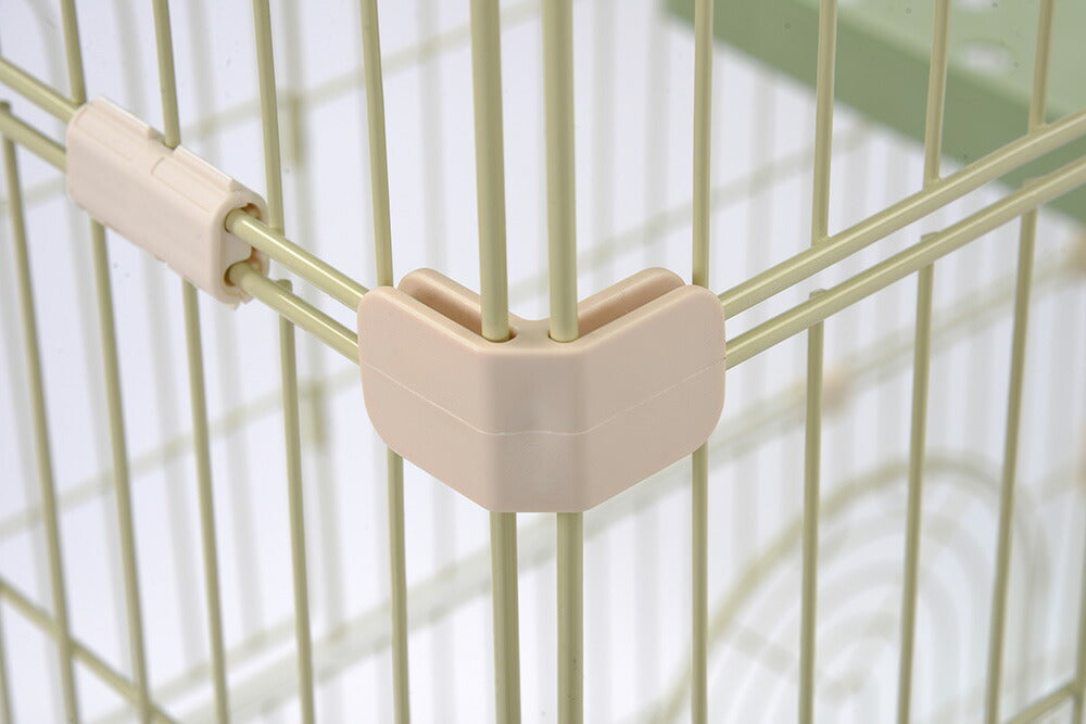 【グリーン/グレー】猫 ケージ キャットケージ 3段 猫ゲージ おしゃれ キャットハウス ネコ ハウス 多段 留守番 保護 脱走防止 多頭飼い 多頭 ペットケージ 7日内出荷