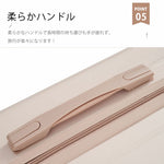スーツケース ロック付き 機内持ち込み S M Lサイズ 軽量 静音 4色展開 キャリーケース キャリーバッグ 国内旅 修学旅行 海外旅行 出張 3泊 5泊 小型 大型 大容量 シンプル ビジネス