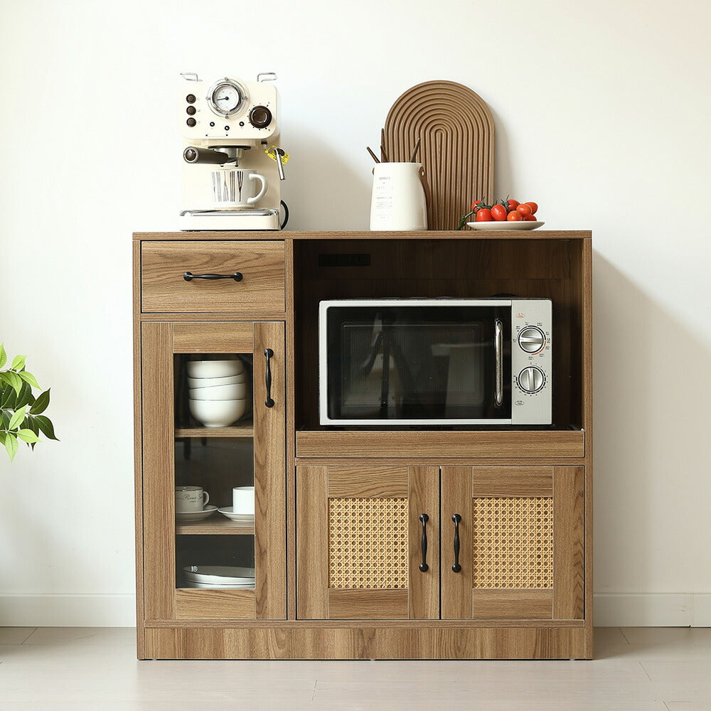 収納家具 棚 キャビネット 食器棚 キッチンカウンター シェルフ ラック リビング収納 本棚 おしゃれ ダイニング キッチン 引き出し 木製 扉収納 整理棚 モダン 扉付き ヴィンテージ アンティーク シンプル インテリア ラタン風 収納 ガラス コンパクト