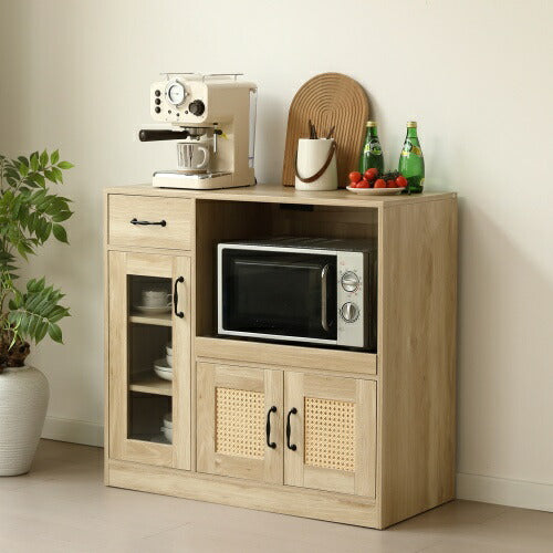 収納家具 棚 キャビネット 食器棚 キッチンカウンター シェルフ ラック リビング収納 本棚 おしゃれ ダイニング キッチン 引き出し 木製 扉収納 整理棚 モダン 扉付き ヴィンテージ アンティーク シンプル インテリア ラタン風 収納 ガラス コンパクト