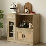 収納家具 棚 キャビネット 食器棚 キッチンカウンター シェルフ ラック リビング収納 本棚 おしゃれ ダイニング キッチン 引き出し 木製 扉収納 整理棚 モダン 扉付き ヴィンテージ アンティーク シンプル インテリア ラタン風 収納 ガラス コンパクト