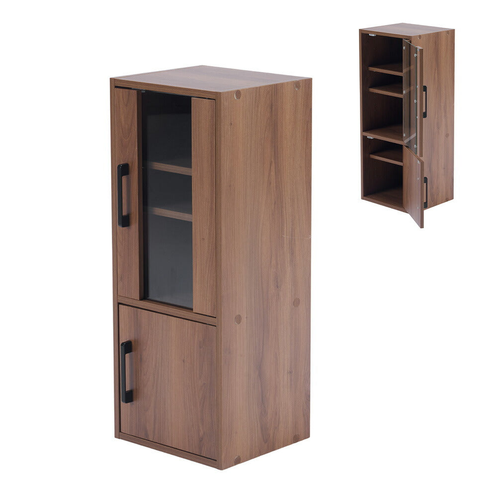 食器棚 コンパクト カップボード 飾り棚 棚 扉付き ガラス戸 ミニ食器棚 食器収納 おしゃれ 一人暮らし 一人暮らし部屋 サイドキャビネット キャビネット ロータイプ リビング ブックシェルフ 収納付き 高さ80cm 高さ120cm