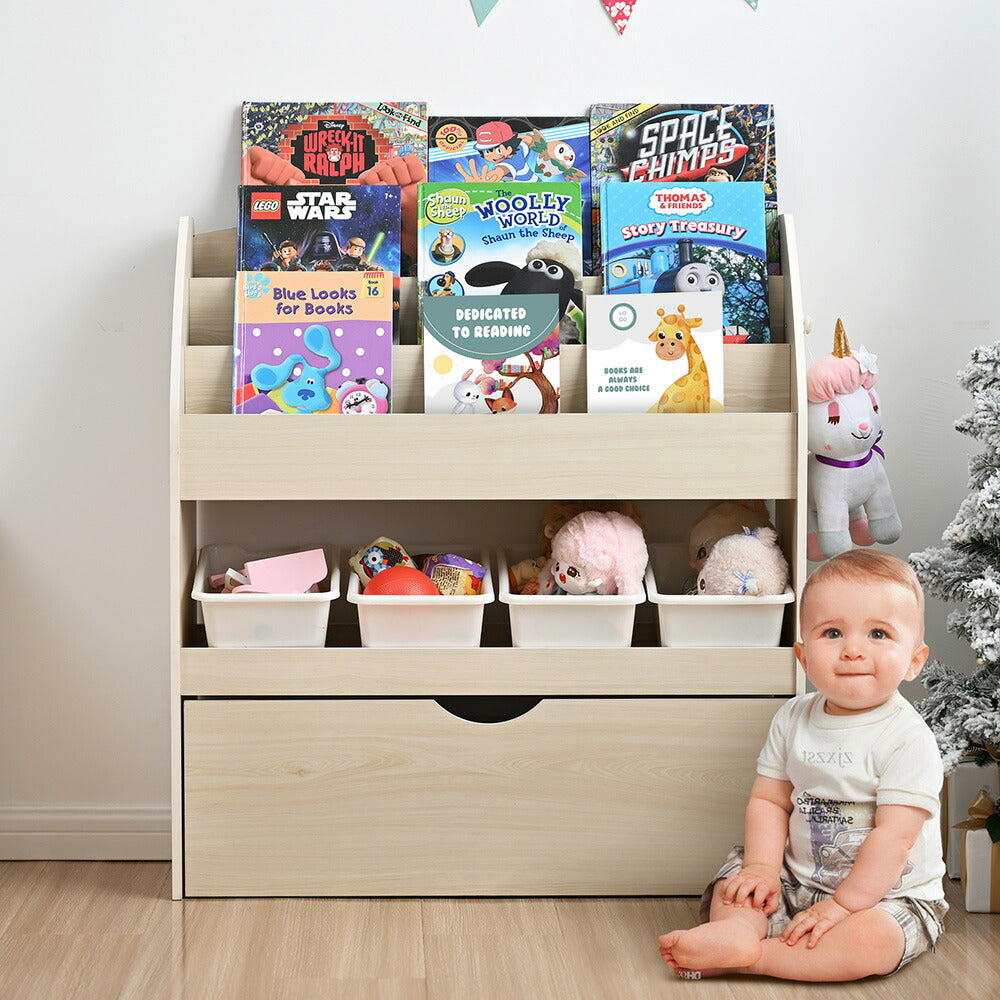 本棚 おもちゃ箱 絵本棚 収納棚 おもち収納 ロッカー ボール収納 多機能 タンス キャビネット 大容量 ホワイト 白 収納ラック おしゃれ ランドセルラック キッズ 本立て ブックシェルフ おもちゃ 安全 保育園 入園祝い 誕生日 プレゼント