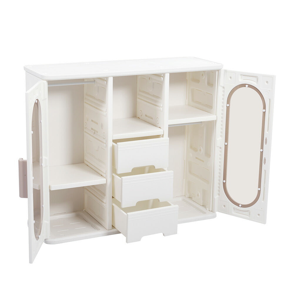 【簡単組立】キャビネット サイドボード 扉付き 引き出し付き 整理棚 ホワイト 白 おしゃれ スリム リビング モダン 棚 衣類収納 小物収納 組立式キッズラック スチールチェスト 韓国インテリア 北欧 子供部屋 寝室 7日内出荷