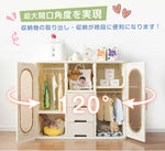 【簡単組立】キャビネット サイドボード 扉付き 引き出し付き 整理棚 ホワイト 白 おしゃれ スリム リビング モダン 棚 衣類収納 小物収納 組立式キッズラック スチールチェスト 韓国インテリア 北欧 子供部屋 寝室 7日内出荷