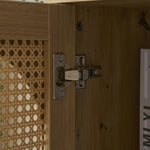 キャビネット サイドボード チェスト 引き出し付き 大容量 収納棚 リビング 収納 ローボード 収納チェスト 幅120 ヴィンテージ 3段 扉付き リビングボード おしゃれ 整理タンス 北欧 木目調 ラタン風 おしゃれ 寝室 キッチン ナチュラル