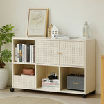 キャビネット サイドボード 扉付き キャスター付き スチール 金属製 アイボリー 白 おしゃれ スリム リビング モダン 棚 スチールチェスト 書類 韓国インテリア 北欧 子供部屋 寝室 マグネット活用可能