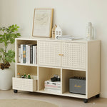 キャビネット サイドボード 扉付き キャスター付き スチール 金属製 アイボリー 白 おしゃれ スリム リビング モダン 棚 スチールチェスト 書類 韓国インテリア 北欧 子供部屋 寝室 マグネット活用可能