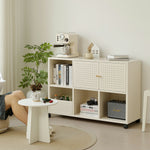 キャビネット サイドボード 扉付き キャスター付き スチール 金属製 アイボリー 白 おしゃれ スリム リビング モダン 棚 スチールチェスト 書類 韓国インテリア 北欧 子供部屋 寝室 マグネット活用可能