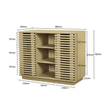 キャビネット サイドボード チェスト 木製 おしゃれ 扉付き 可動棚 横格子扉 幅88cm 幅120cm 大容量 リビング ヴィンテージ 北欧 木目調 家具 玄関 寝室 ナチュラル ウォルナットカラー