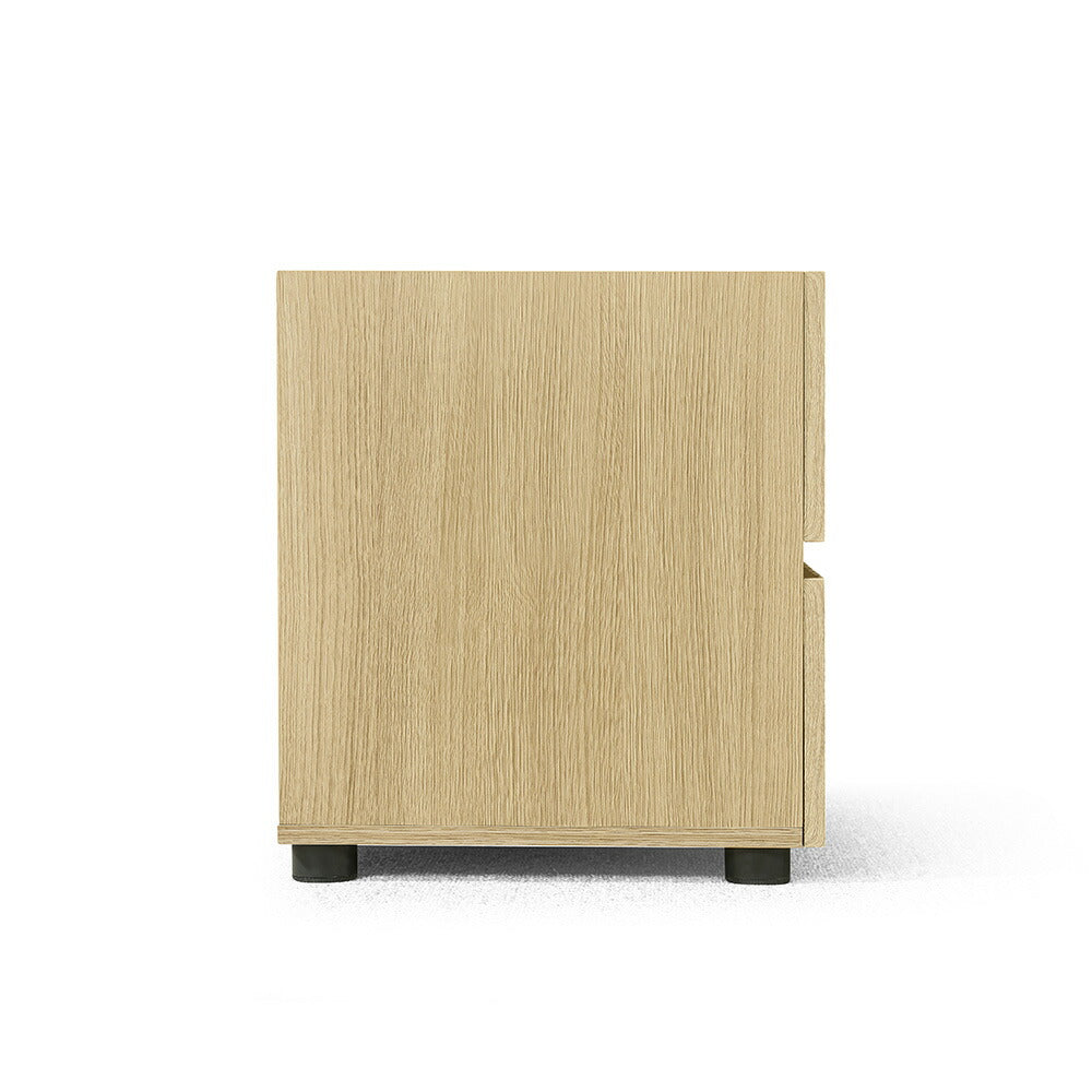 【完成品】チェスト サイドテーブル キャビネット ルーバーデザイン 縦格子 木目調 収納 引き出し リビング インテリア 家具 北欧 モダン 和風 おしゃれ スタッキング ヴィンテージ 寝室 7日内出荷