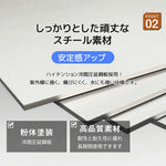 物置 収納庫 屋外 大型 倉庫 室外収納庫 屋外収納キャビネット 両開きドア ブラック/ホワイト 黒/白 物置き台 収納ボード付き 収納ポール 大容量 タオル掛け付き 鍵付き スチール 掃除用具ロッカー 高さ185cm 7日内出荷