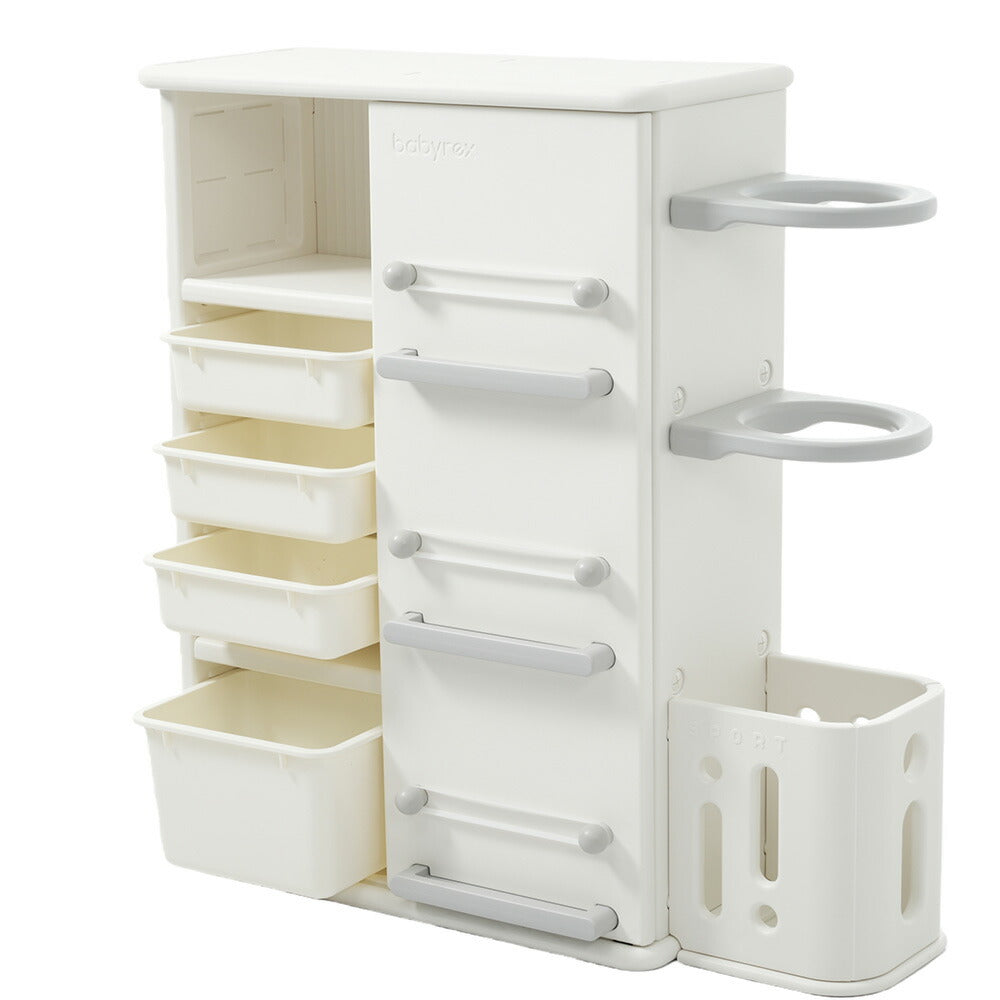 本棚 おもちゃ箱 絵本棚 収納棚 おもち収納 ロッカー ボール収納 服収納 多機能 タンス キャビネット 大容量 ホワイト 白 収納ラック おしゃれ ランドセルラック キッズ 本立て ブックシェルフ おもちゃ 安全 保育園 入園祝い 誕生日 プレゼント