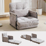 ソファーベッド コンパクト 幅62 3way リクライニング ローソファ 1人掛け 座椅子 ソファー 一人用 ソファ ベッド カウチソファ ソファベッド ハイバック フラット 折りたたみ 車 車中泊 おしゃれ フロアチェア 可愛い 1P グレー