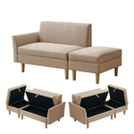 ソファー 3人掛け コンパクト おしゃれ ソファ カウチソファー ローソファー フロアソファー カウチ オットマン 韓国インテリア 韓国 L字 コーナーソファ 3人掛け 二人掛け カーキ リビング 一人暮らし ワンルーム