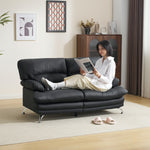 ソファ ソファー 2人掛けソファ 2人掛けソファー 2人掛け 2P 二人掛け ヴィンテージ ローソファー コンパクトソファー リビング リビングソファ レザーソファ レザー 合皮 シンプル リビング 一人暮らし ワンルーム ブラック 黒 ベージュ グレー ブラウン 7日内出荷