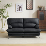 ソファ ソファー 2人掛けソファ 2人掛けソファー 2人掛け 2P 二人掛け ヴィンテージ ローソファー コンパクトソファー リビング リビングソファ レザーソファ レザー 合皮 シンプル リビング 一人暮らし ワンルーム ブラック 黒 ベージュ グレー ブラウン 7日内出荷