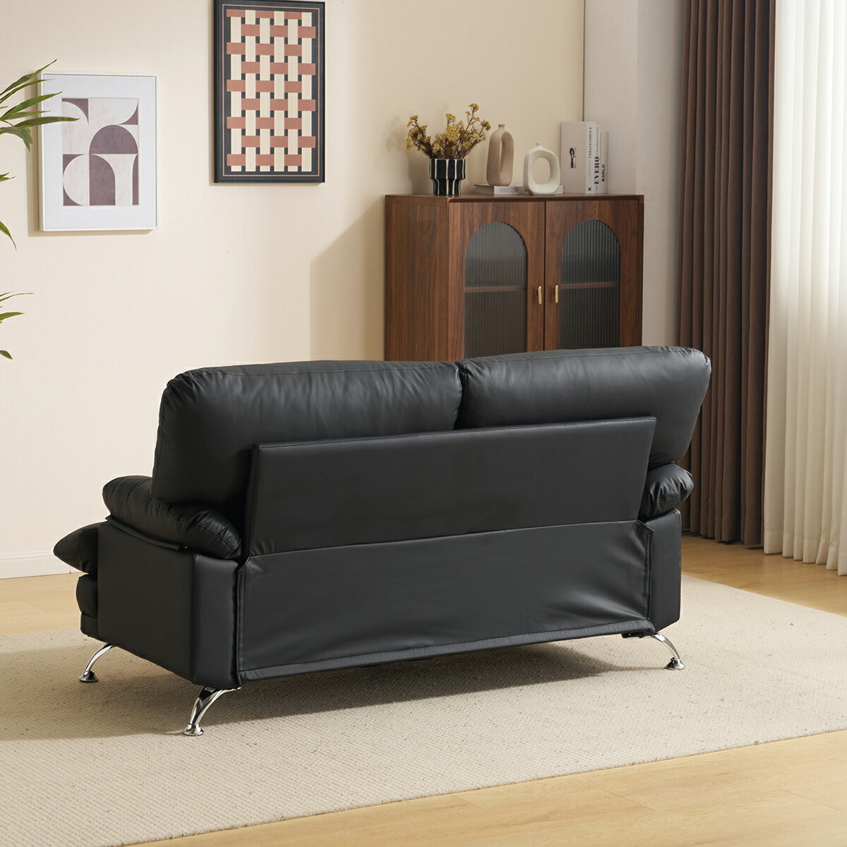 ソファ ソファー 2人掛けソファ 2人掛けソファー 2人掛け 2P 二人掛け ヴィンテージ ローソファー コンパクトソファー リビング リビングソファ レザーソファ レザー 合皮 シンプル リビング 一人暮らし ワンルーム ブラック 黒 ベージュ グレー ブラウン 7日内出荷