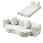 ソファーベッド カウチソファ 2人掛けソファ ソファ ソファー 折りたたみ 2人掛け ローソファ コンパクト ソファベッド リクライニング 2人掛け ローソファー カウチソファー リビングソファ ホワイト 韓国風 完成品