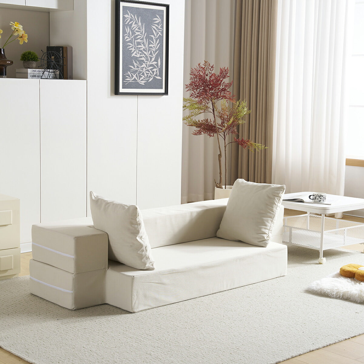 ソファーベッド 2人掛け コンパクト ソファ ソファー ゆったり 大きめ 幅170cm ローソファ フロアソファ 折りたたみ 一人 1人 二人掛け おしゃれ 2P ソファベッド 北欧 リビングソファ 折り畳み モダン 韓国 7日内出荷