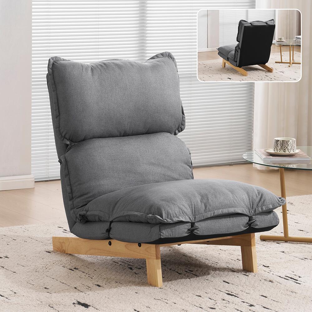座椅子 リクライニング コンパクト オットマン 4WAY ゆったり おしゃれ 折りたたみ 5段 チェア ソファ コンパクトソファ フロアソファー フロアチェア 一人掛け リクライニングソファ 1人掛けソファー 一人暮らし 新生活