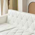 ソファ ソファー 2人掛けソファ 2人掛けソファー 3人掛け 3P 3人掛け ヴィンテージ ローソファー コンパクトソファー リビング リビングソファ レザーソファ レザー 合皮 シンプル リビング 一人暮らし ワンルーム 白 ホワイト 韓国風 北欧