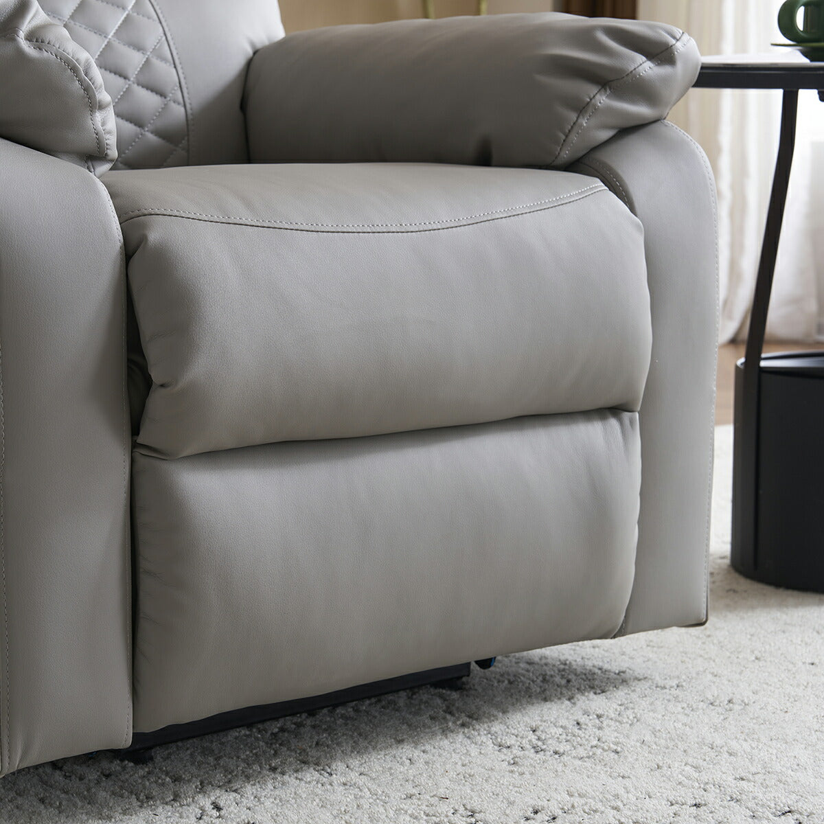 電動 リクライニングチェア リクライニングソファー 1人掛け ハイバック 電動ソファー 電動ソファ 電動リクライニングソファ リクライニングソファー リクライニング 一人掛け 1人がけソファ 1人用 一人用リクライニング ソファー グレー