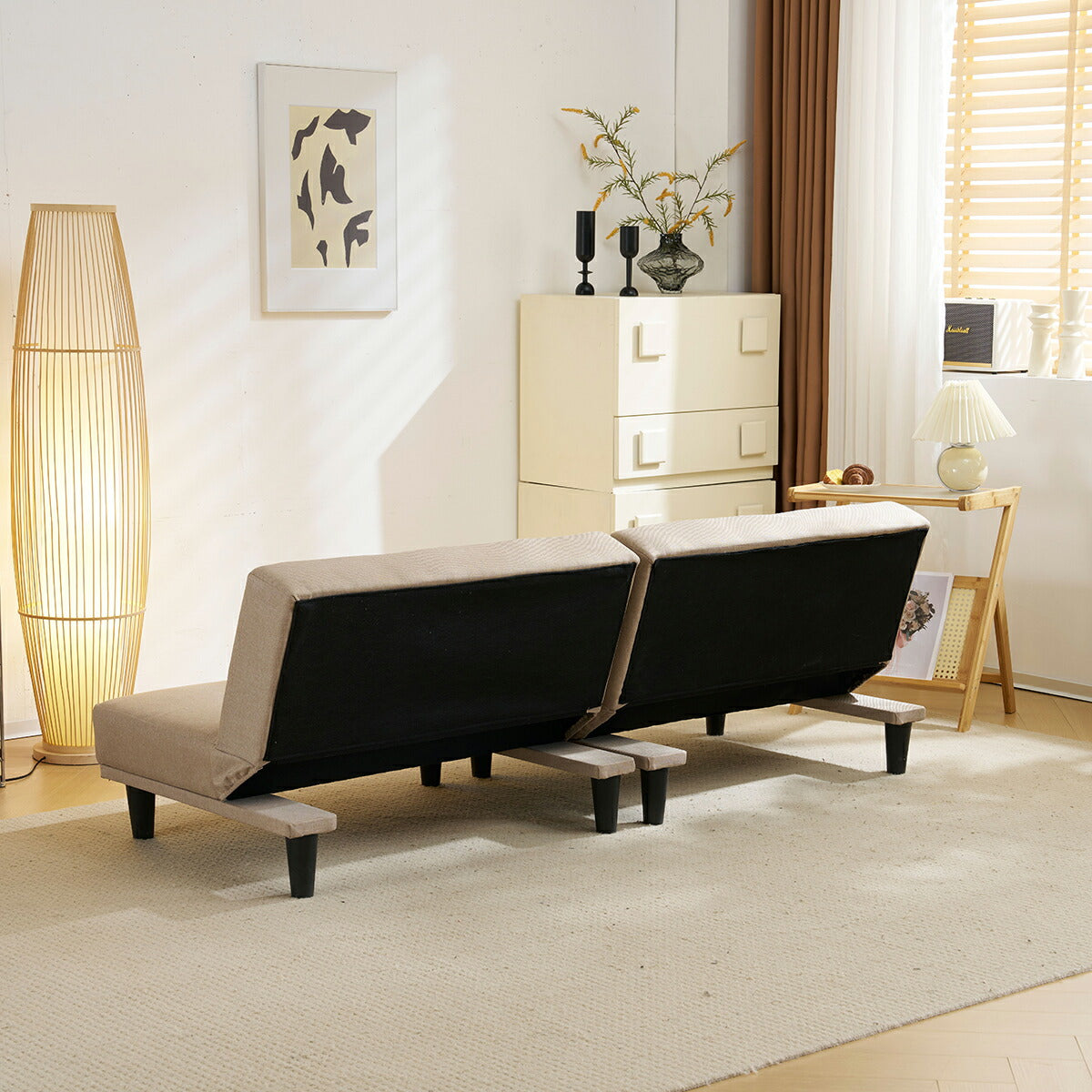 ソファー ソファ ソファーベッド ソファベッド ローソファー 2人掛け 3段 3way コンパクト おしゃれ リクライニングソファ ロー クッション ローソファーベッド ベッド リビング リビングソファ ワンルーム