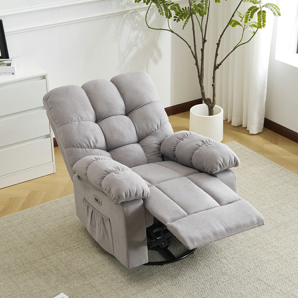 電動 リクライニングチェア リクライニングソファー 1人掛け ハイバック 電動ソファー 電動ソファ 電動リクライニングソファ リクライニングソファー リクライニング 一人掛け 1人がけソファ 1人用 一人用リクライニング ソファー USB付き 収納ポケット付きい