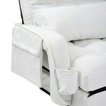 電動 リクライニングチェア リクライニングソファー 1人掛け ハイバック 電動ソファー 電動ソファ 電動リクライニングソファ 14段 リクライニングソファー リクライニング 一人掛け 1人がけソファ 1人用 一人用リクライニング ソファー ホワイト