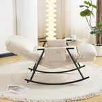 ロッキングチェア リラックス 1人掛け 幅62cm おしゃれ 北欧 モダン パーソナルチェアー リラックスチェア ハイバックチェア 一人掛け ソファ 大人用 疲れない いす 寝室用 客間用 北欧風 組み立て簡単 屋内 屋外 兼用 通気性よい 7日内出荷