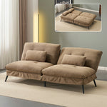 ソファベッド ソファ ベッド 2人掛け 幅182cm リクライニングソファ 背もたれ6段階 枕付き コンパクト 分割式 2WAY 来客用 事務室 サロン 一人暮らし 省スペース 組立簡単 脚取り外し可能 7日内出荷