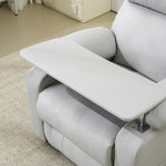 リクライニングソファー 1人掛け セット オットマン付き テーブル付き パーソナルチェア PUレザー ソファ 160度調整可能 フットレスト 耐圧分散 ゲーミングチェア 一人暮らし サロン用 おしゃれ 7日内出荷