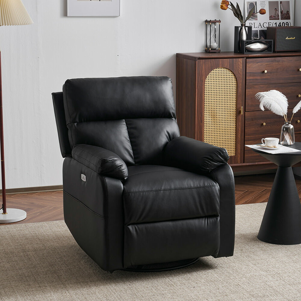 リクライニングソファー 1人掛け 165度調整可能 オットマン一体型 パーソナルチェア PUレザー 収納ポケット付き 耐圧分散 コンパクト 一人暮らし ゲーミングソファー おしゃれ 7日内出荷
