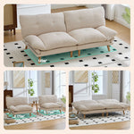 ソファベッド 多機能ソファ 2人掛けソファ コンバーチブルソファ リクライニングソファ フロアソファ ローソファ 脚付き 分割式 コンパクト リビング 寝室 来客用 新生活 7日内出荷