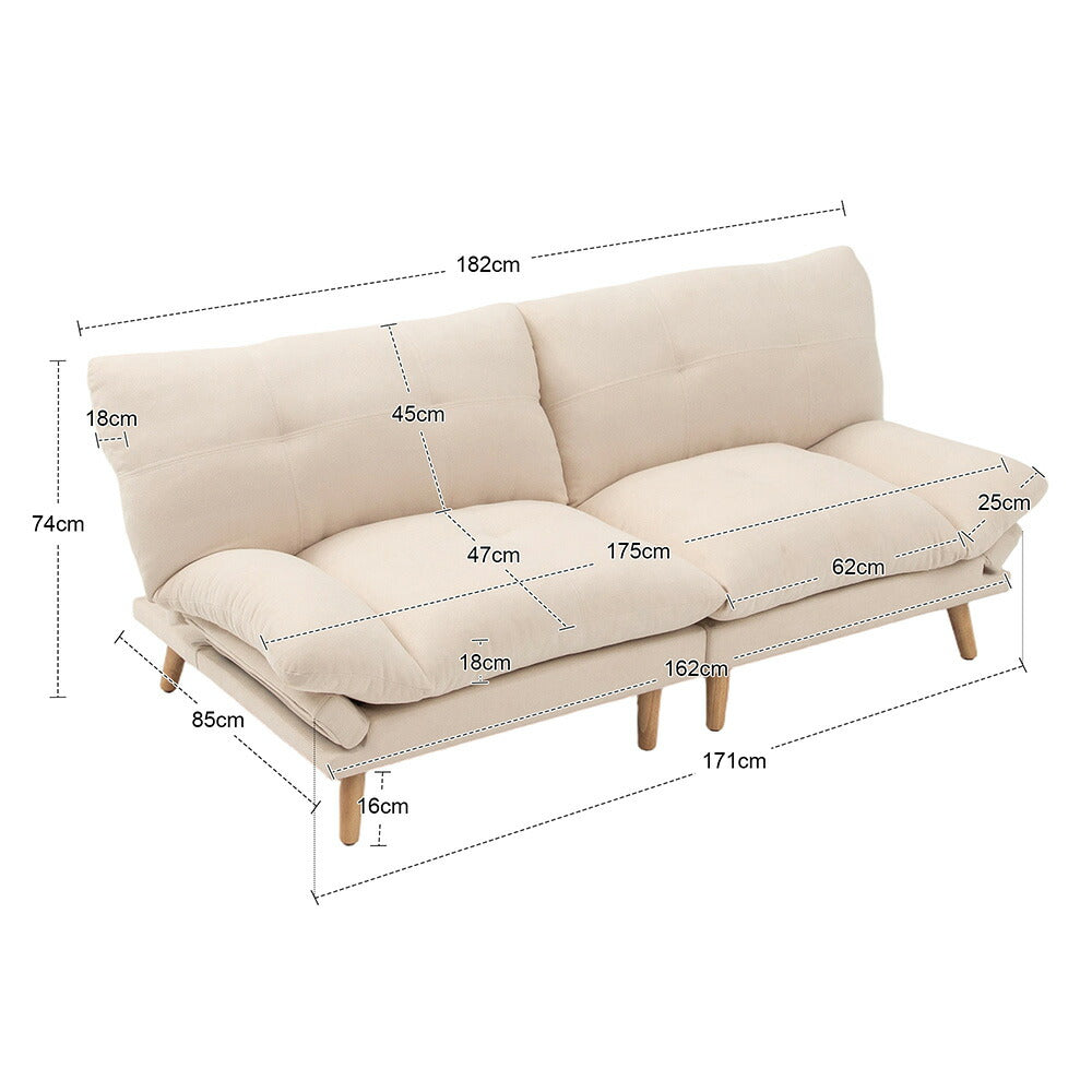 ソファベッド 多機能ソファ 2人掛けソファ コンバーチブルソファ リクライニングソファ フロアソファ ローソファ 脚付き 分割式 コンパクト リビング 寝室 来客用 新生活 7日内出荷