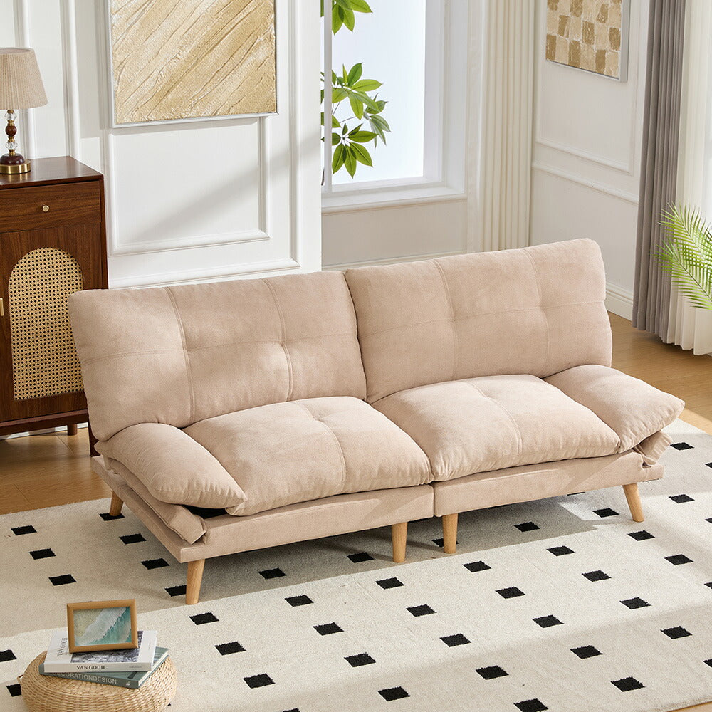 ソファベッド 多機能ソファ 2人掛けソファ コンバーチブルソファ リクライニングソファ フロアソファ ローソファ 脚付き 分割式 コンパクト リビング 寝室 来客用 新生活 7日内出荷