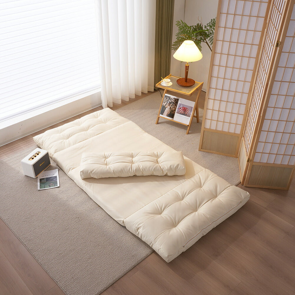 ソファベッド 2人掛け ローソファ 3WAY リクライニング 幅108cm 折りたたみ ソファーベッド コンパクト クッション付き 座椅子 フロアソファ 来客用 7日内出荷