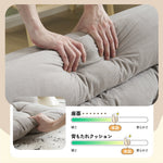 ソファーベッド 2人掛け 座椅子 ローソファ 3WAY 6段階リクライニング 折りたたみ コンパクト フロアソファ 圧力分散 包み込まれる 耐荷重150kg 7日内出荷