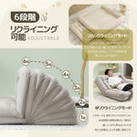 ソファーベッド 2人掛け 座椅子 ローソファ 3WAY 6段階リクライニング 折りたたみ コンパクト フロアソファ 圧力分散 包み込まれる 耐荷重150kg 7日内出荷