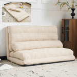 ソファベッド 2人掛け ローソファ 3WAY リクライニング 幅108cm 折りたたみ ソファーベッド コンパクト クッション付き フロアソファ 完成品 7日内出荷